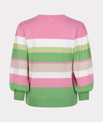 Esqualo Striped Rose Sweater