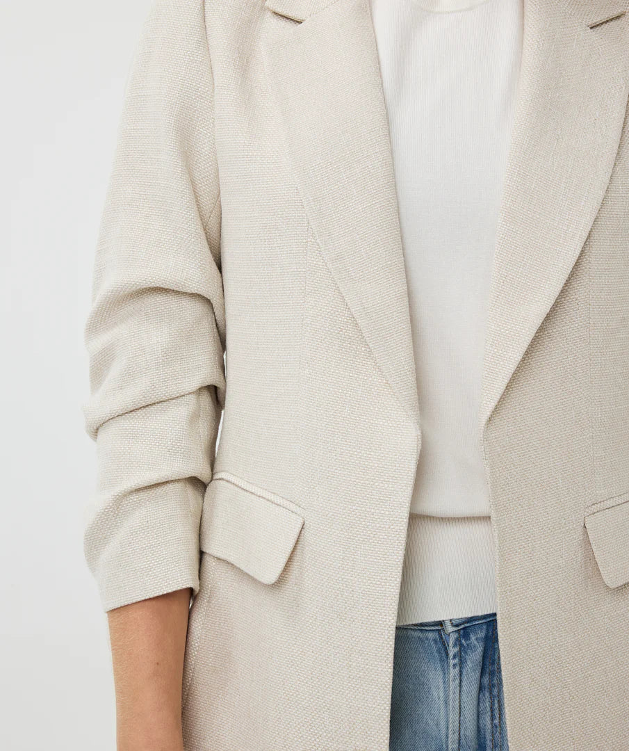 Esqualo Sand Linen Look Blazer