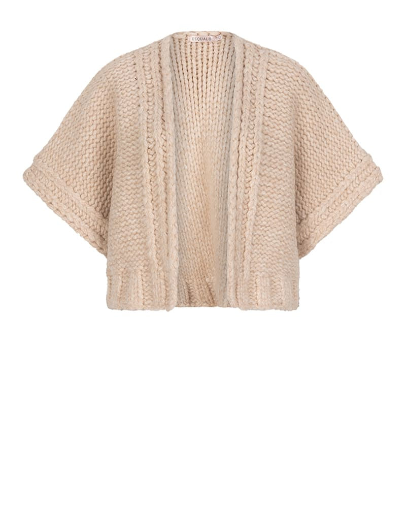 Esqualo Chunky Knit Cream Cardigan