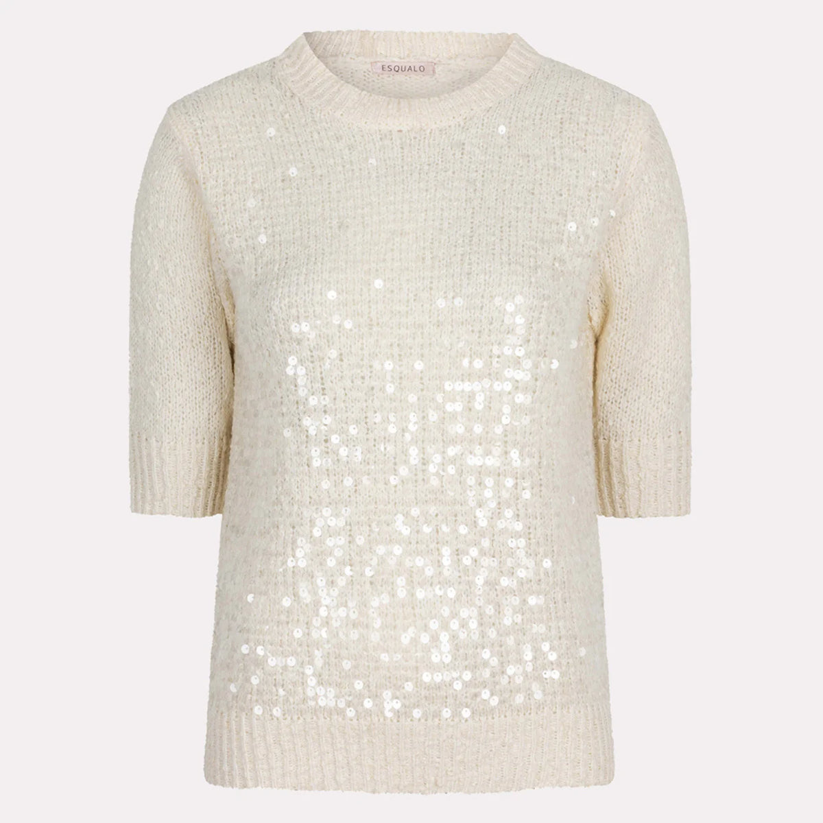 Esqualo Champagne S/S Sequins Sweater