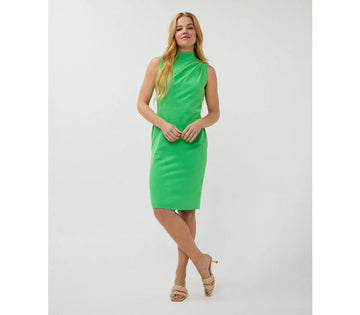Esqualo Apple Green Dress With Shoulder Pads