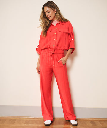 Esqualo Chili Red Trousers 