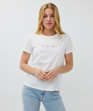 Esqualo Cotton Off White Magnific Tshirt