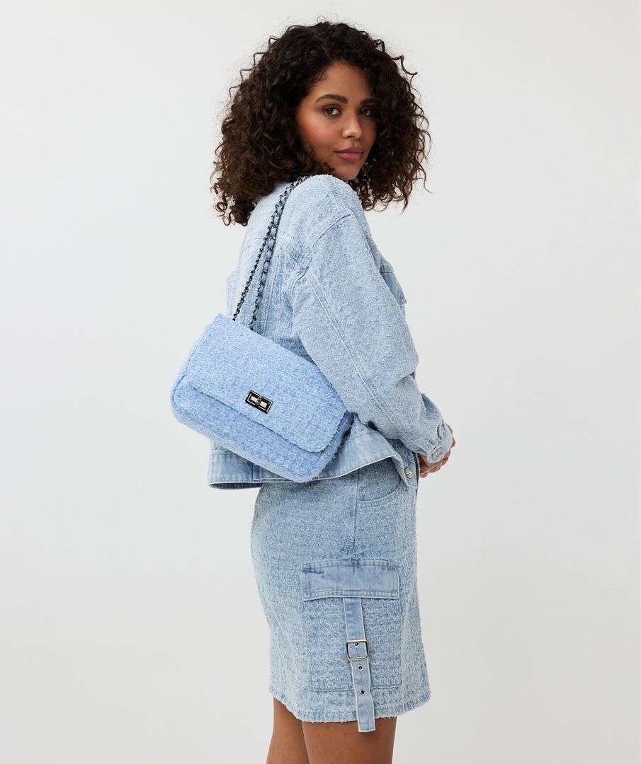 Esqualo Light Blue Denim Bag