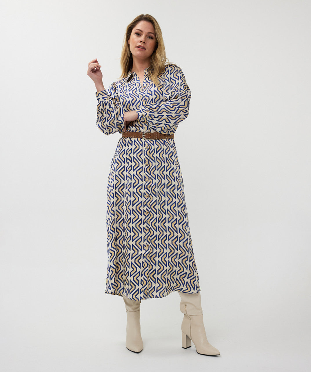 Esqualo Printed Utiopa Dress