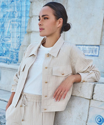 Esqualo Sand Jacquard Jacket