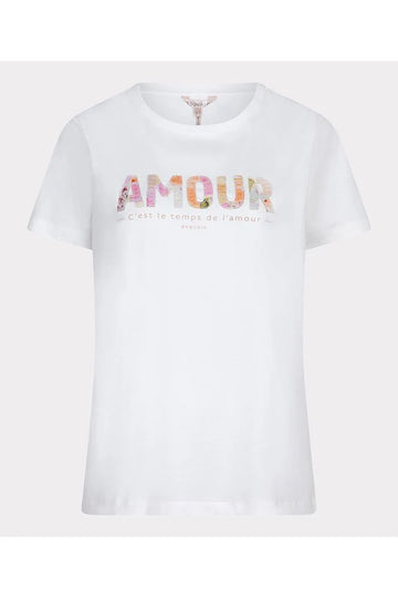 Esqualo Short Sleeved White Amour Tshirt
