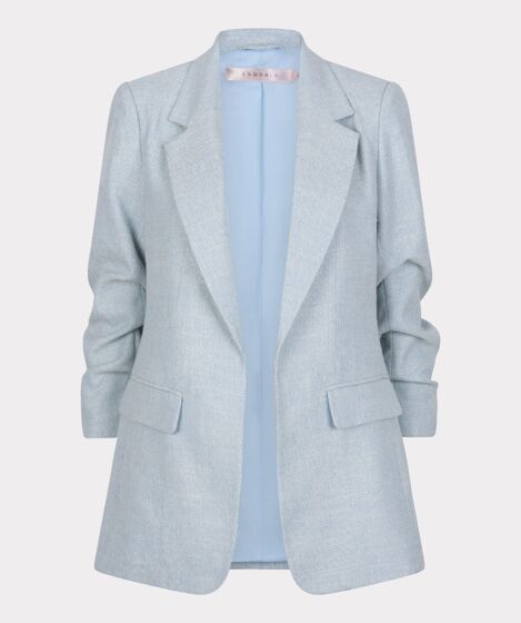 Esqualo Sky Blue Linen Look Blazer