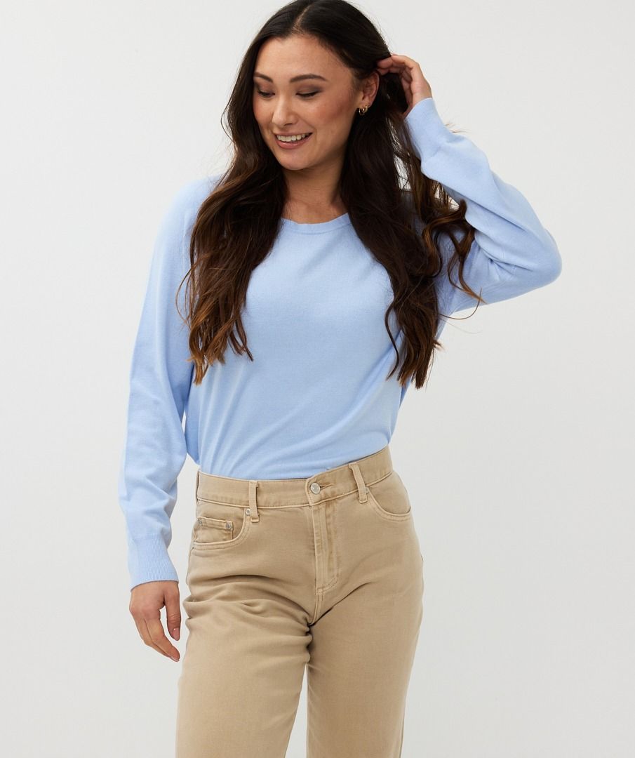 Esqualo Sky Blue Raglan Sweater