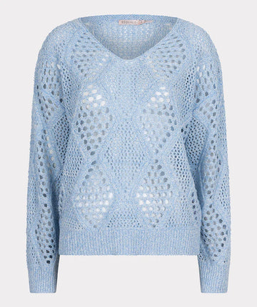 Esqualo Sky Knitted Blue Sweater