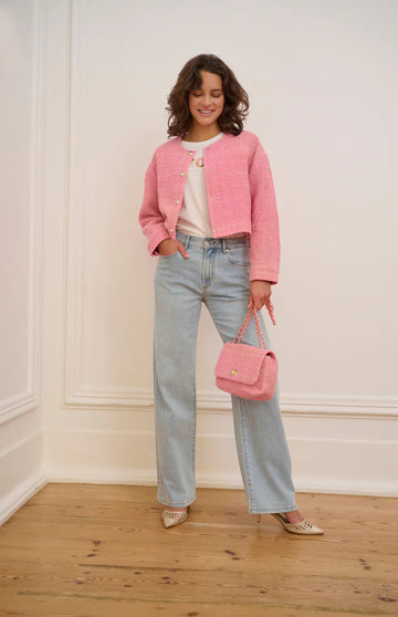 Esqualo Tweed Gold/Rose Blazer