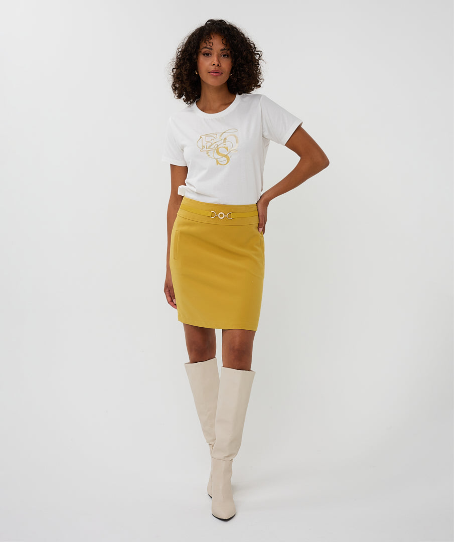 Esqualo White Curly T-shirt