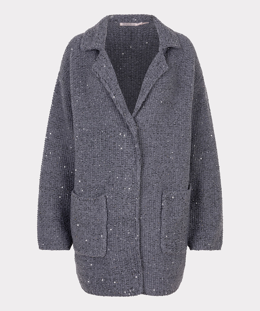 Esqualo Melange Grey Cardigan