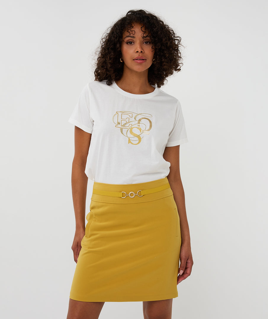 Esqualo White Curly T-shirt