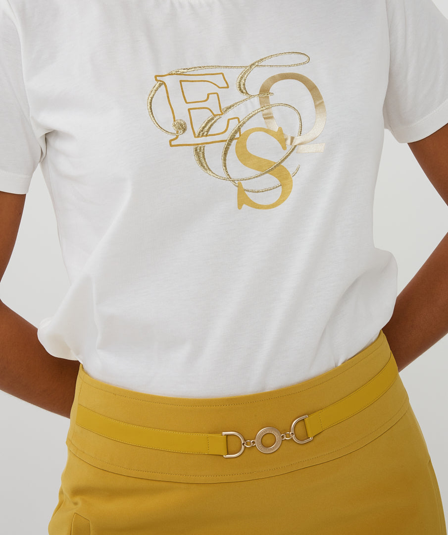 Esqualo White Curly T-shirt