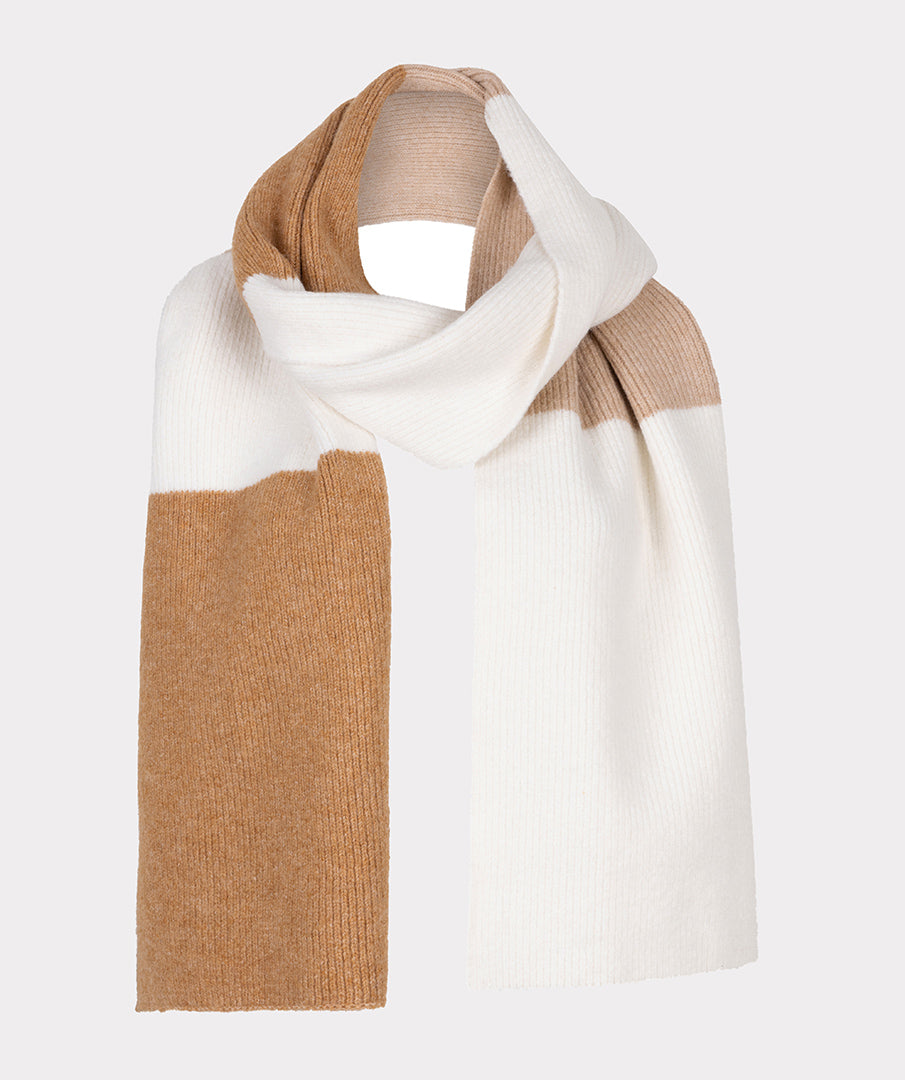 Esqualo Sand Colour Block Scarf
