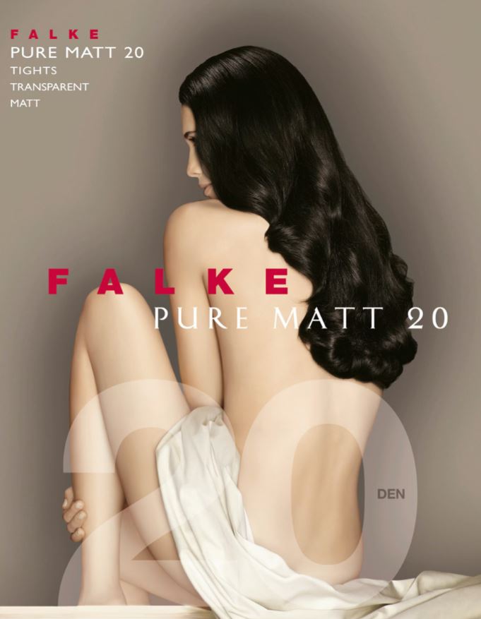 Falke Black Black 20 Denier Matt Tights