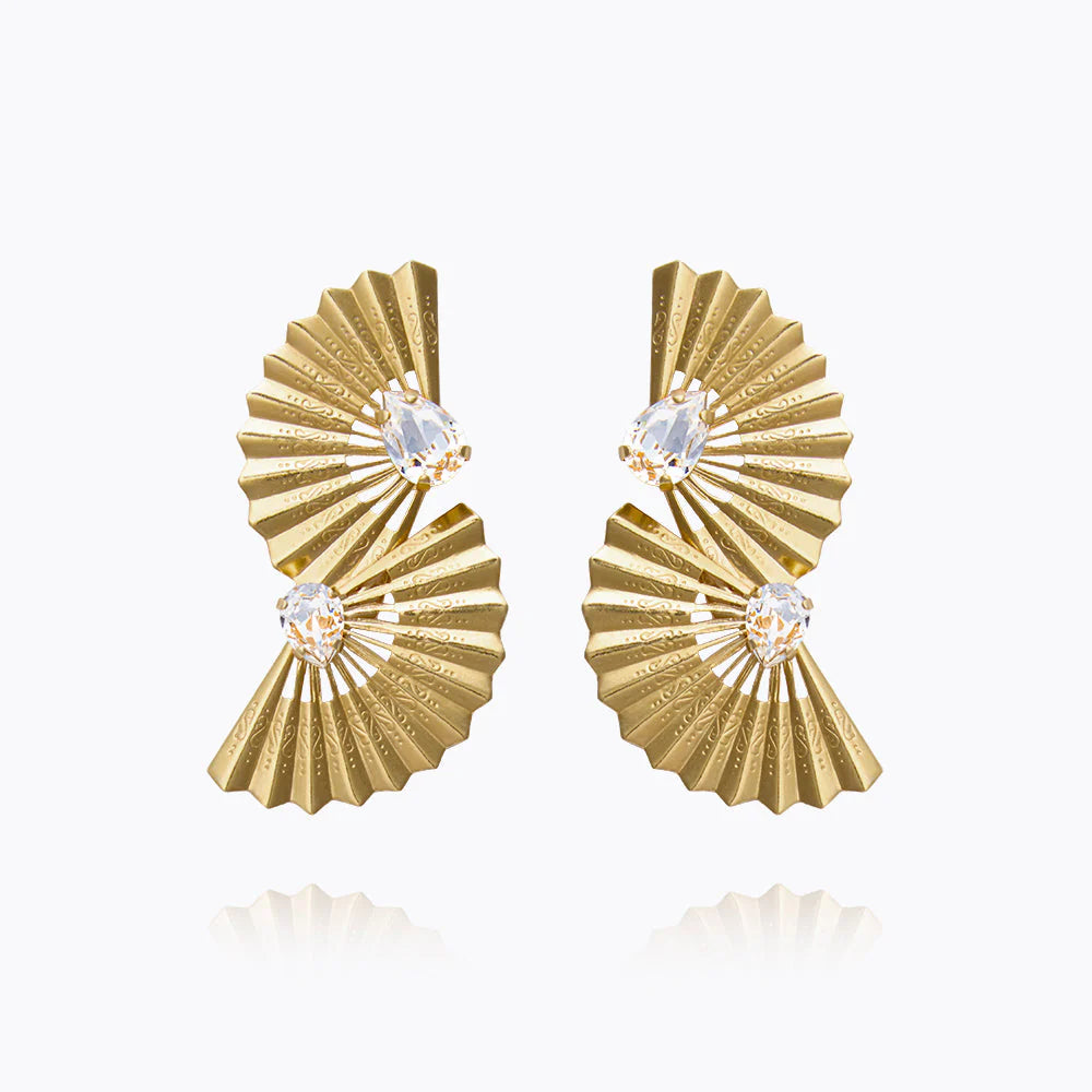 Caroline Svedbom Flamenco Gold Earrings