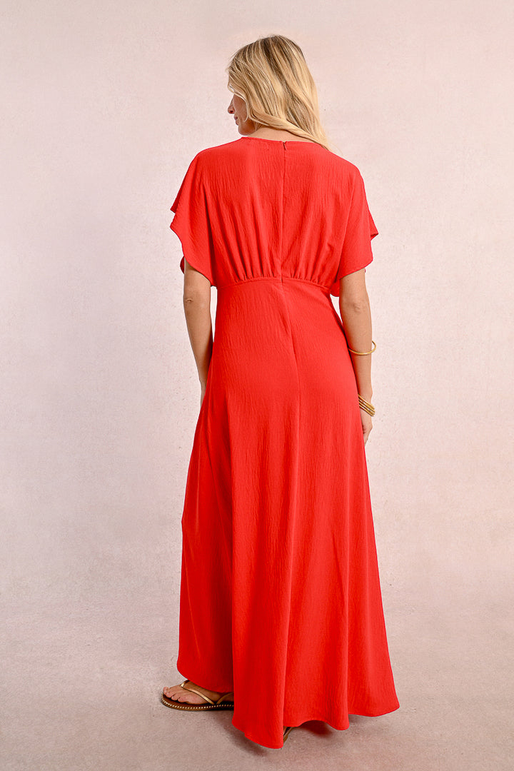 Molly Bracken Rouge Red Maxi Dress