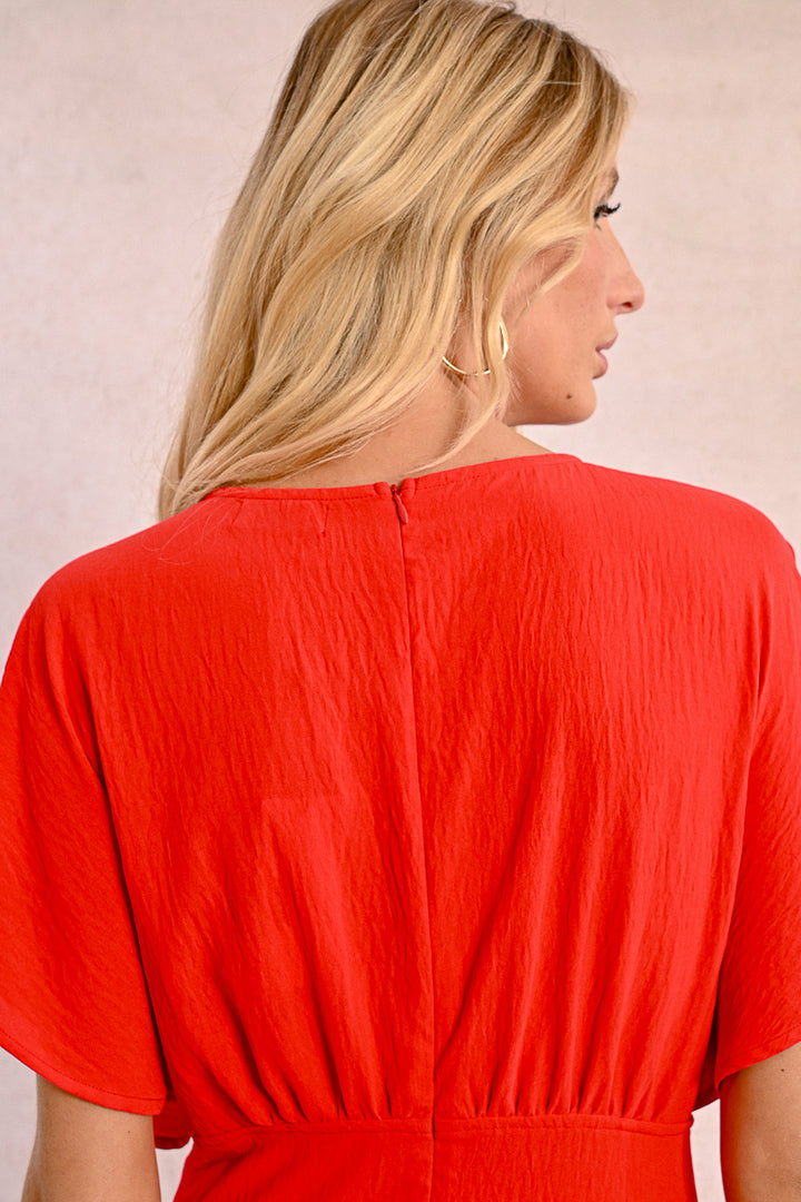 Molly Bracken Rouge Red Maxi Dress