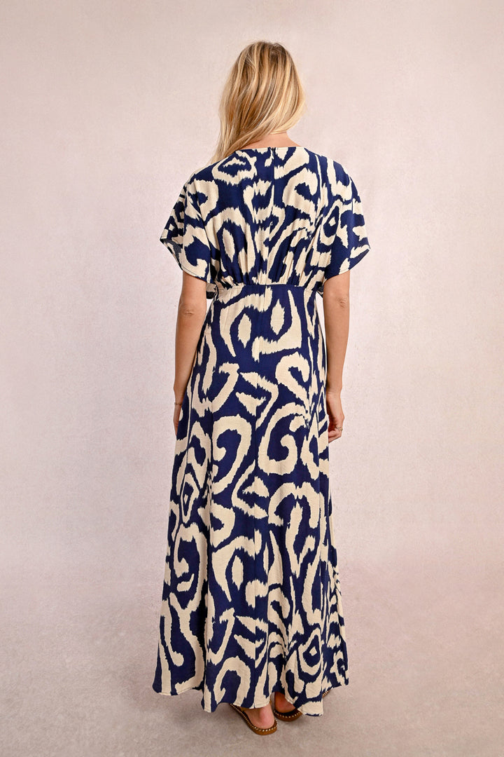 Molly Bracken Navy Thais Dress