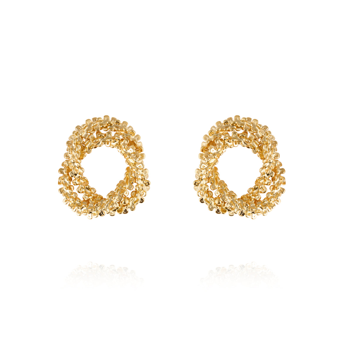 Caroline Svedbom Gemma Knot Earrings Gold