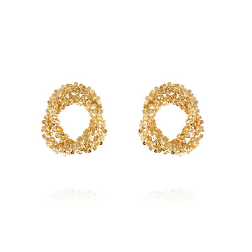 Caroline Svedbom Gemma Knot Earrings Gold