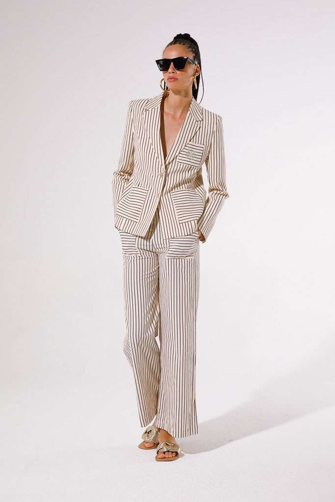 GoaGoa Cotton Posit Striped Blazer