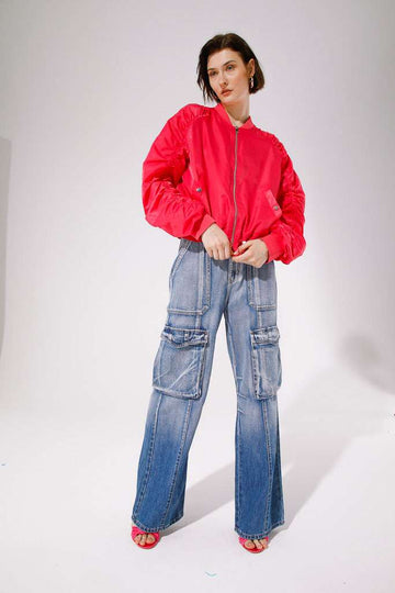 GoaGoa Gorat Hot Pink Bomber Jacket