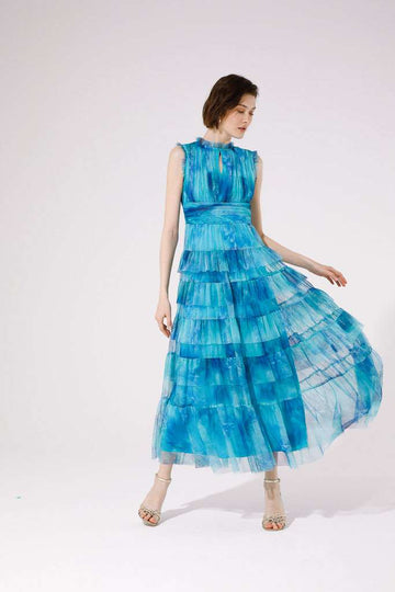 GoaGoa Mercurio Aqua Tulle Dress