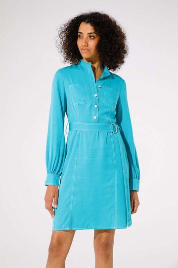 GoaGoa Turquoise Belted Dress