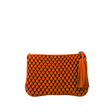 Tissa Fontaneda Red Marrakesh Large Pochette