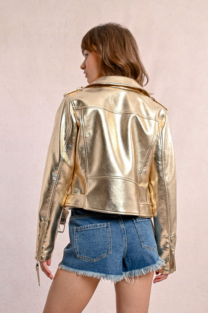 Molly Bracken Metallic Gold Jacket