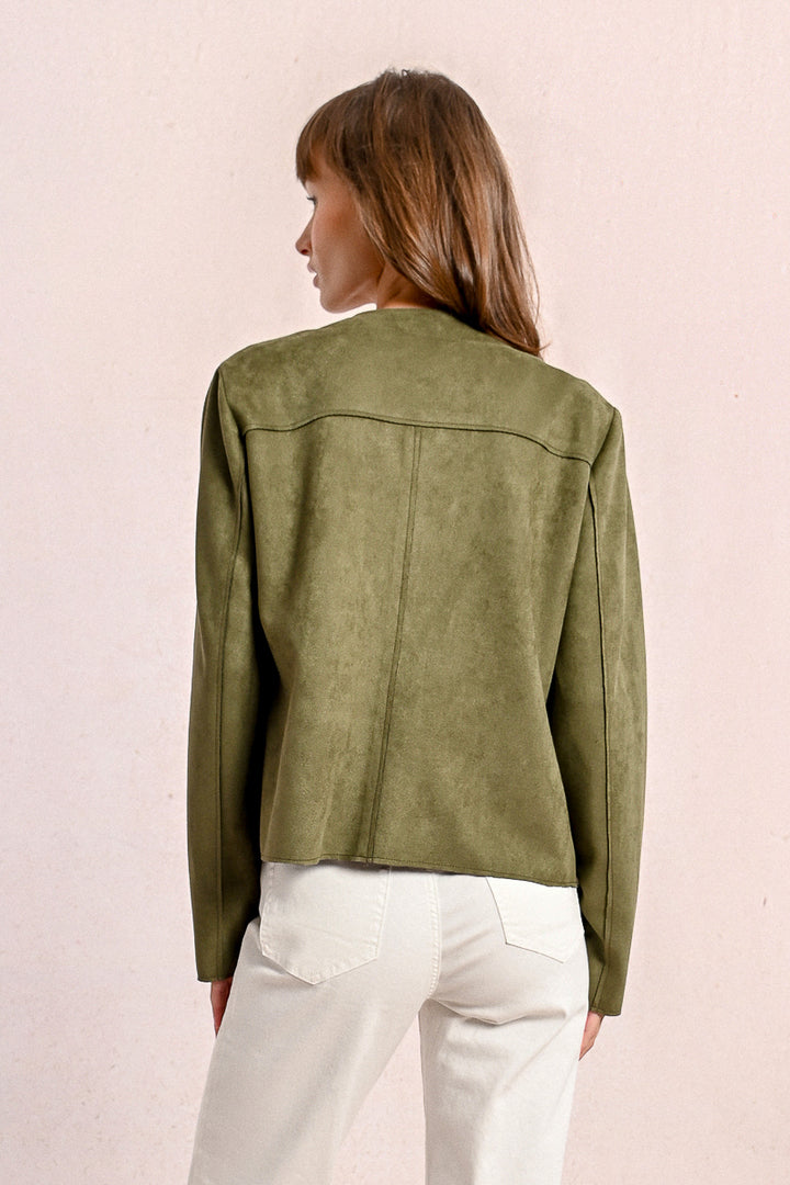 Molly Bracken Military Like Khaki Jacket