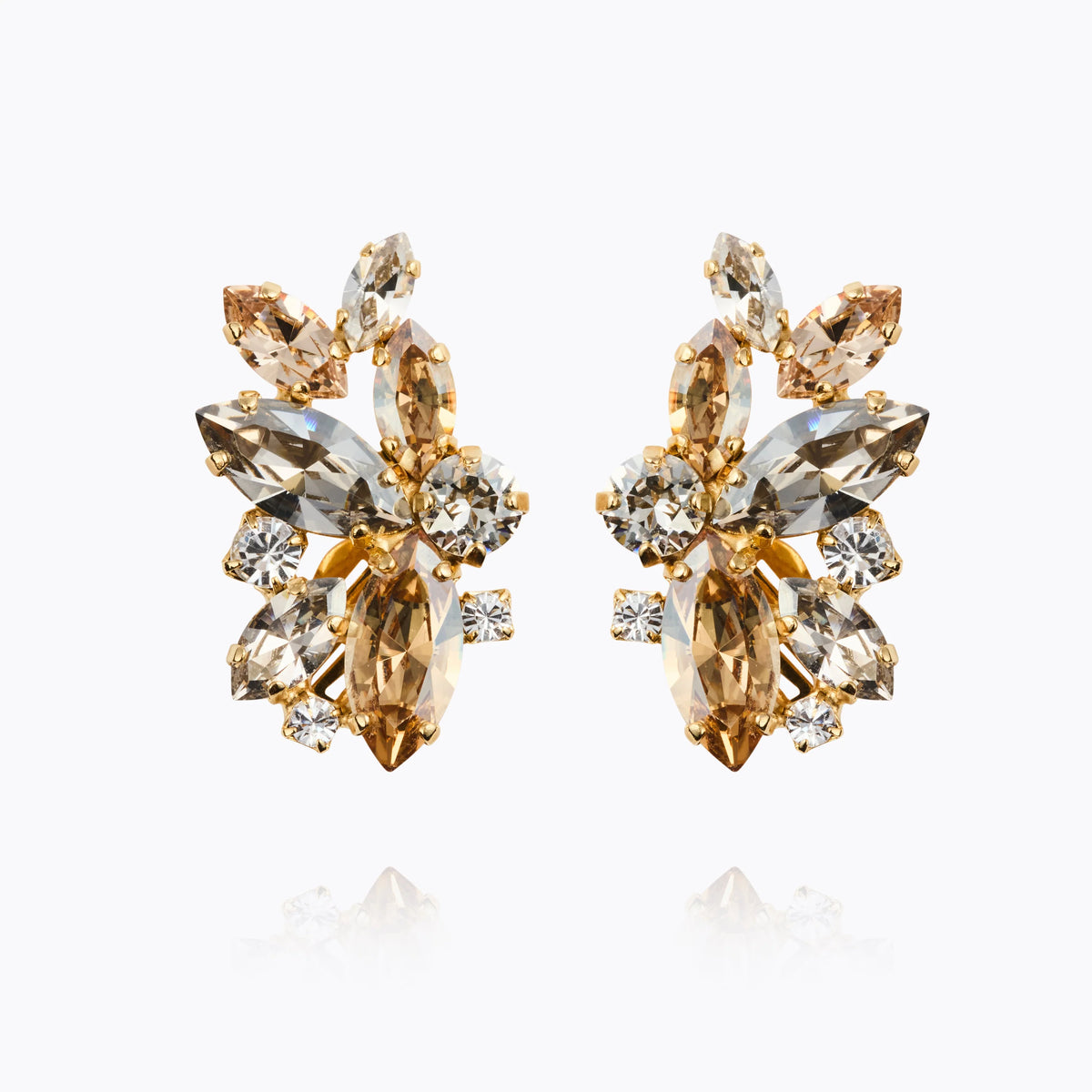 Caroline Svedbom Havanna Earrings - Silvershade Combo