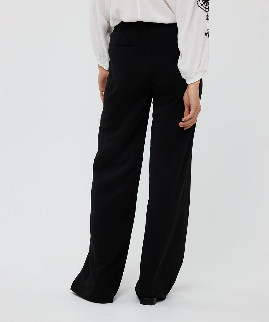 Esqualo Drawstring Black Trousers