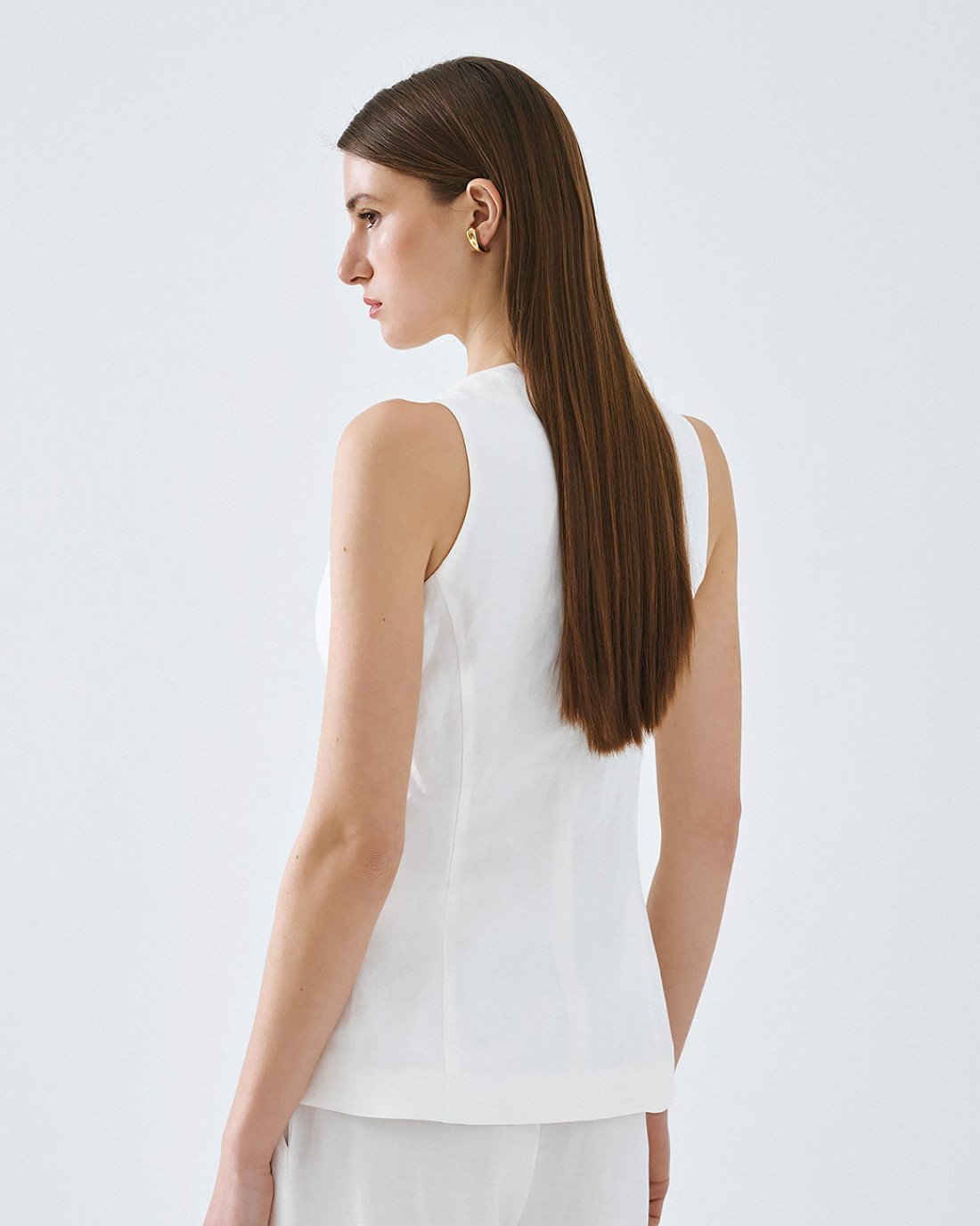 Access Fashion Off White Waistcoat