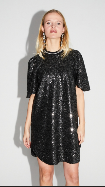 IMPREVU Alix Black/Silver Dress