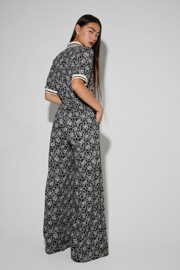 IMPREVU Charli Flower Black Trousers