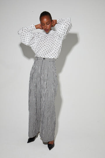 IMPREVU Elsa Vichy Check Trousers