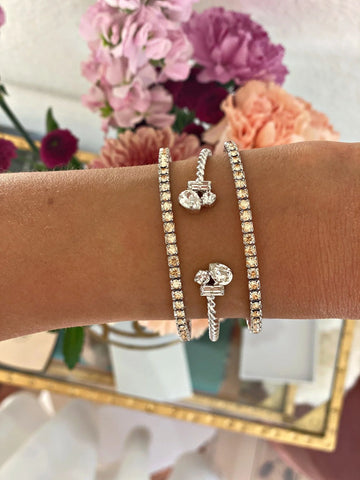 Caroline Svedbom Isa Bracelet Crystal Rhodium