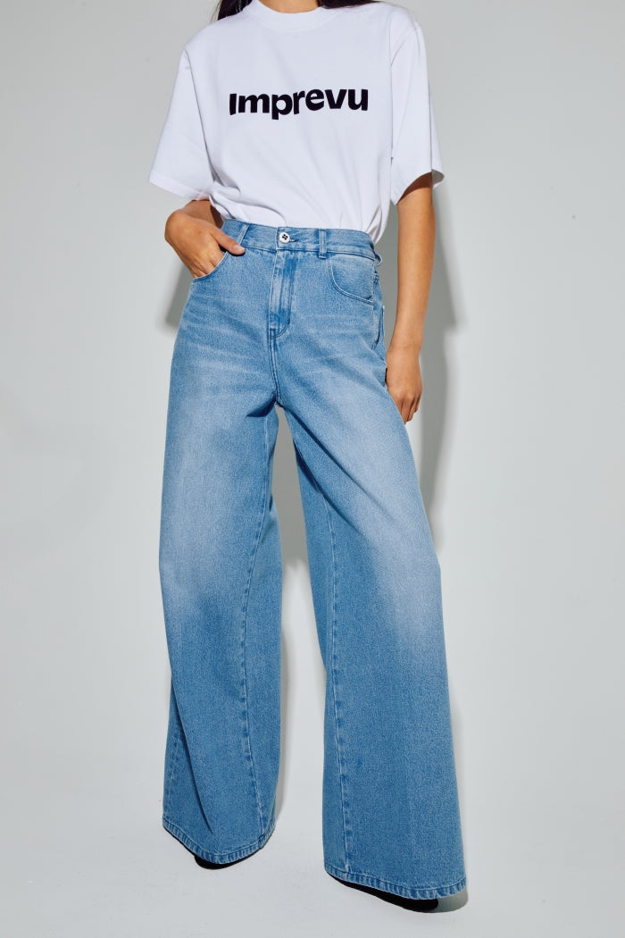 Imprevu Medium Blue Swiggy Palazzo