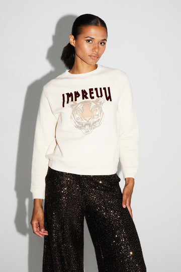 Imprevu Off White Tiger Sweatshirt 