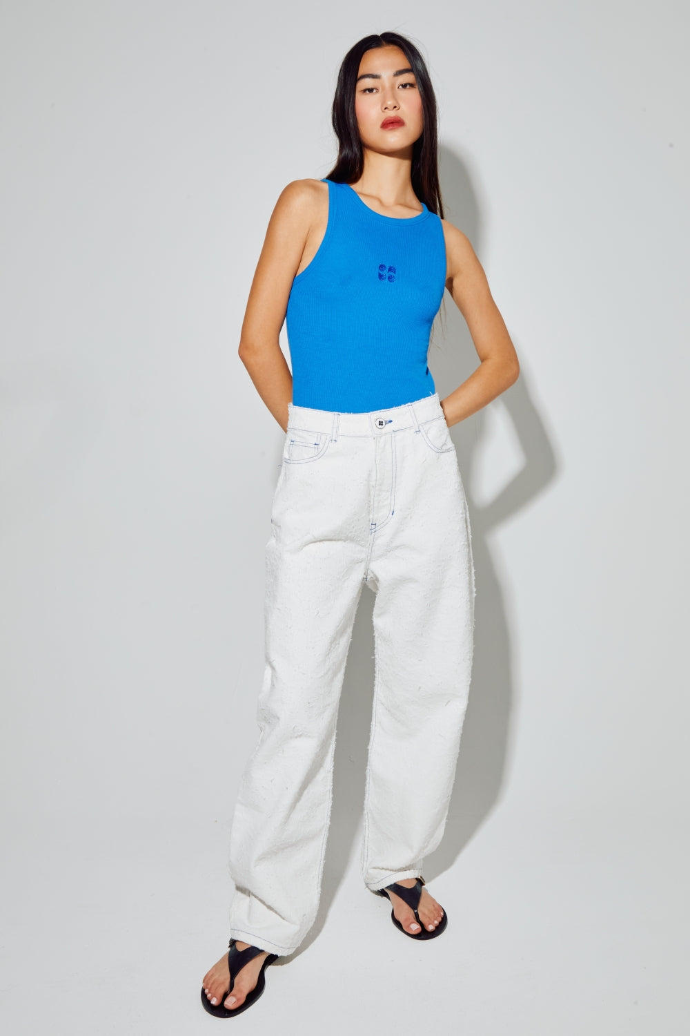 Imprevu White Roxy Baloon Jeans