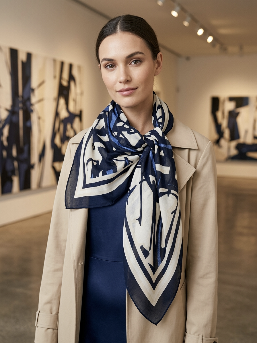 Joseph Ribkoff Abstract Scarf