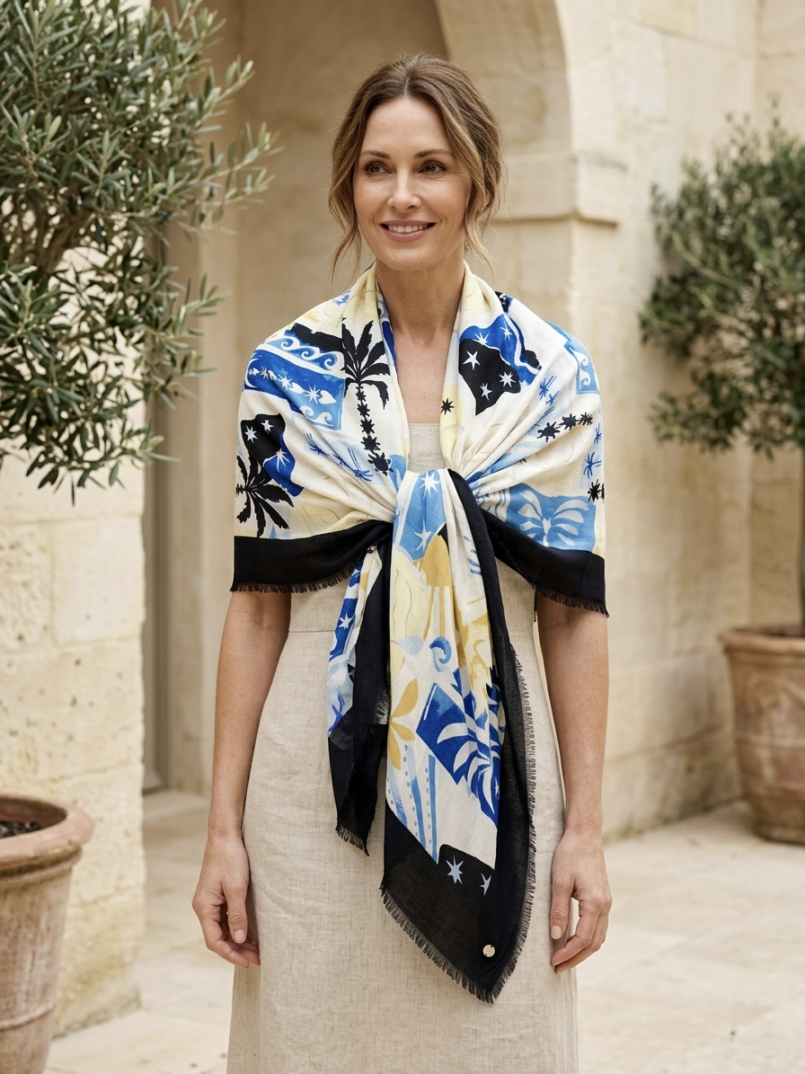 Joseph Ribkoff Artistic Scarf