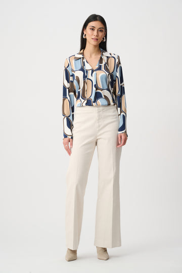 Joseph Ribkoff Birch Chloe | Stretch Denim High-Rise Wide Leg Jeans
