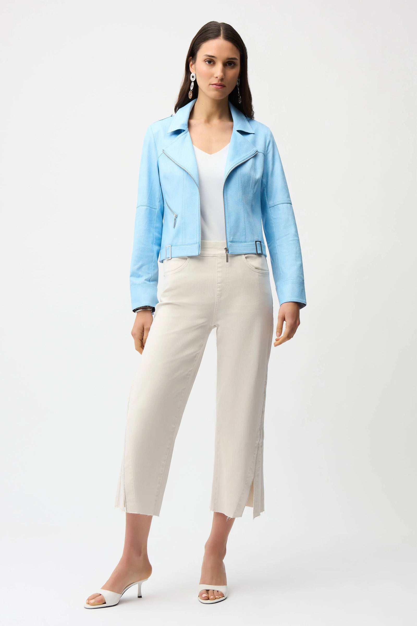 Joseph Ribkoff Birch Culotte Jeans With Rhinestones