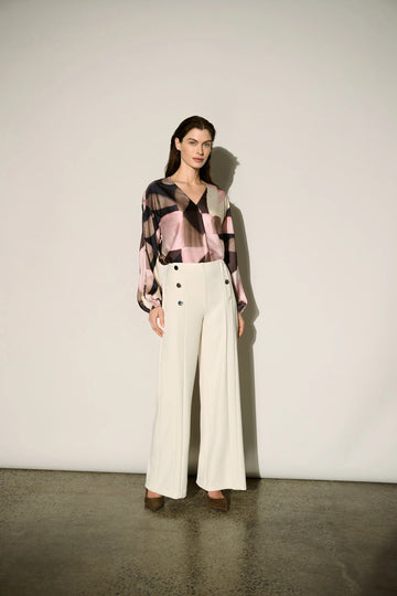 Joseph Ribkoff Birch Sailor Wide-Leg Pants