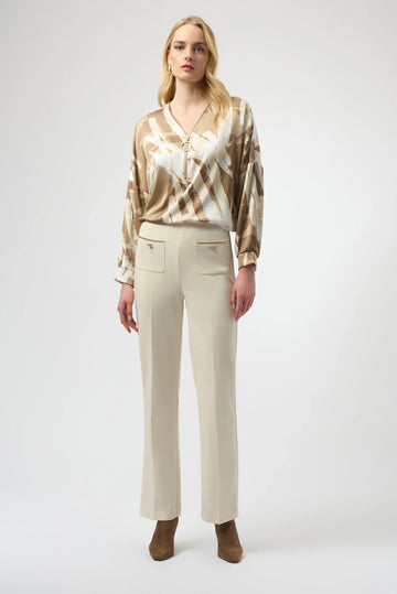 Joseph Ribkoff Birch Scuba Crepe Straight Pull-On Pants